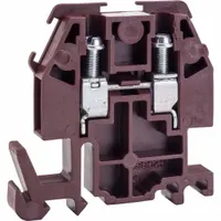SQUARE D Terminal Block: DIN Rail Mounting Type, Box Lug Wire Termination, 2 Wire Terminals, 30 A (MPN 9080GMN6)