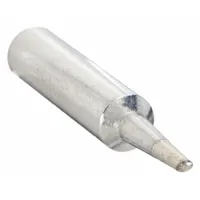 This WELLER XNT Series soldering tip features a bevel shape with a 1.2 mm width and 29.5 mm length. It is designed for use with the WXP 65 handpiece. The tip is suited for precision soldering tasks such as drag soldering and component removal in electronics assembly and rework