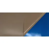 Shim Stock: 20 in Shim Lg, 10 in Shim Wd, 0.005 in Thick, Polyester, Ungraded, Plain (MPN 44U5)