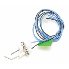 This combined igniter and flame sensor assembly is used in gas-fired furnaces and boilers to ignite the burner and verify flame presence. It serves as a direct replacement for failed original components in residential and light-commercial HVAC systems.