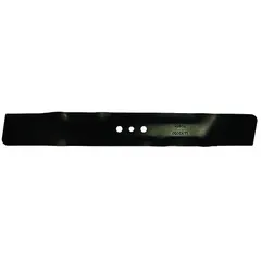 Replacement blade for compatible lawn mowers. Measures 21 inches in length, 2 3/4 inches in width, with a 3/8-inch center hole diameter. Fits John Deere gc00344 equipment (MPN 331-770). Suitable for cutting grass and light vegetation in residential or commercial mowing applications.