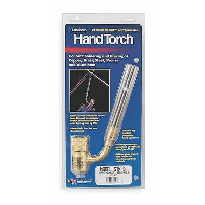 TURBOTORCH High Output Swivel-Head Hand Torch, 360° Swivel Tip, MAP-Pro - High Output Swivel-Head Hand Torches