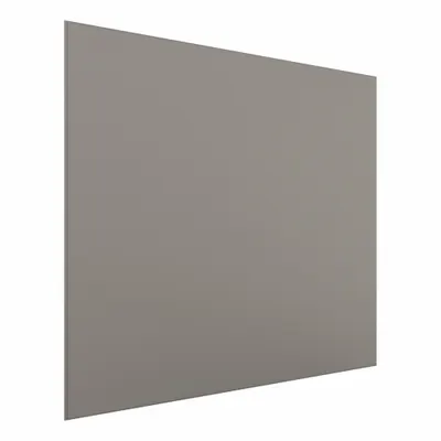 HADRIAN Partition Panel: Stainless Steel, Powder-Coated, Light Gray, 58 in Ht, 18 in Wd - Panels & Panel Posts for Bathroom Partitions