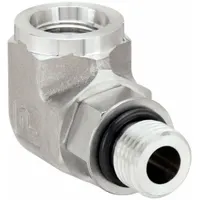 Metal Pipe Elbow: 90° Elbow, 316 Stainless Steel, 3/8 in x 3/8 in, 5,000 psi (MPN 6 AOEG5-SS)