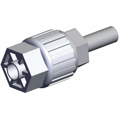 SMC LQ3T3A-SR PFA Compression Tube Fitting, 3/8 in OD x 3/8 in OD x 3/8 in OD - PFA Compression Tube Fittings