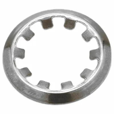 ROTOR CLIP Retaining Ring: Metric, External, Curved Rim Tooth-Locking, 0.25 mm Thick - Self-Locking Rings