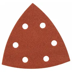This sanding sheet set includes individual sheets made of aluminum oxide with 180 grit. Each sheet measures 3-3/4 inches in width. Designed for use with oscillating multi-tools, these sheets are suited for sanding and finishing tasks on wood, metal, and painted surfaces.
