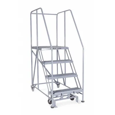 COTTERMAN Mobile Work Platform: 3.3 ft Platform Ht - Max, 24 in x 60 in, Steel - Manual-Lock Rolling Single-Access Platforms