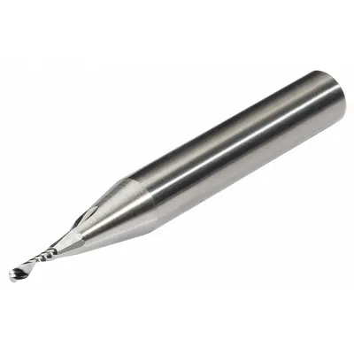 MICRO 100 Solid Router Bit: Spiral Upcut, 8 mm Cutter Dia - Spiral-Flute Router Bits for Plastics & Composites