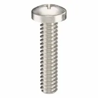 Machine Screw: #4-40 Thread Size, 1/2 in Lg, 18-8, Stainless Steel, Plain, Pan, Phillips, 50 PK (MPN ZSCRW-334)