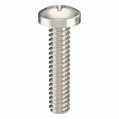 USA INDUSTRIALS Machine Screw: #4-40 Thread Size, 1/2 in Lg, 18-8, Stainless Steel, Plain - Pan Head Machine Screws