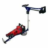 This fillet-weld rail grinder attachment features an 8 in wheel diameter. It is designed for integration with compatible host equipment to grind fillet welds on railroad tracks, restoring profile and removing surface defects. Typical applications include rail maintenance and track upkeep