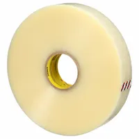 SCOTCH 373+ hot melt packing tape is designed for sealing recycled corrugated boxes in packaging and shipping operations. Each roll is 1 7/8 in wide by 999 9/16 yd long with a 2.5 mil thickness. The clear tape comes in a 6-pack and provides secure closure for cartons in warehousing, distribution, and manufacturing environments
