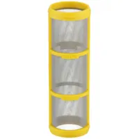 Replacement inline strainer screen for BANJO strainer housings. Constructed from 316 stainless steel mesh with a 0.007 in screen size. Designed to filter particulates in industrial fluid systems such as irrigation, chemical transfer, and general fluid handling