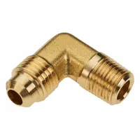 Flared Fitting Elbow: 5/8 in OD Fitting Size, Flared/Threaded, Brass (MPN 149F-10-MI27)