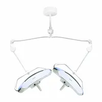 BURTON Examination Light: LED, 70,000 Lux @ 1m, Dual Ceiling, 4300K, 95 CRI, 37 W Watt, 2 Lamp Heads (MPN ALED070DC)
