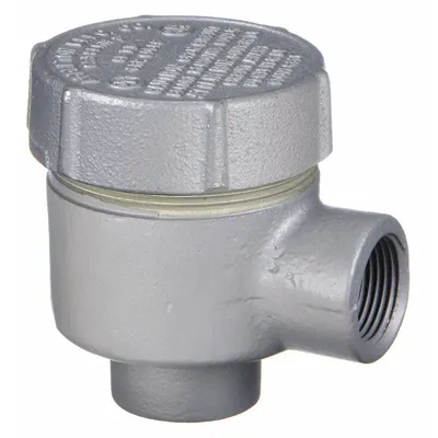 APPLETON ELECTRIC Conduit Outlet Body: Iron, Triple Coat Epoxy Coating, GRJ, 1/2 in Trade Size - EA Round Body - 90°Elbow Type