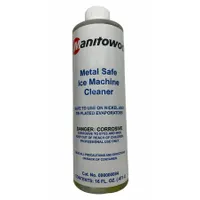 Liquid cleaner formulated to remove scale and mineral deposits from ice machines. Nickel safe formulation protects nickel-plated components during maintenance. Suitable for use in commercial kitchens and hospitality settings
