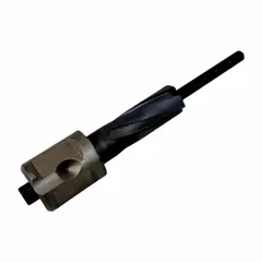 Railroad power tool accessory designed for cutting drill bits in rail maintenance and repair applications. Supplied as an attachment only, requiring a compatible power tool for operation.