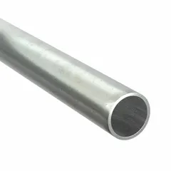 This medium-wall IMC conduit is made from 316 stainless steel with a polished finish. It has a 1-1/2 in trade size and a 10 ft length, without threads. Complies with ANSI standards. Used for protecting electrical wiring in industrial environments where corrosion resistance is required.