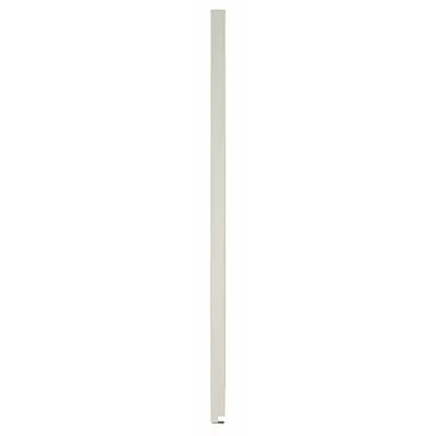 ASI GLOBAL PARTITIONS Partition Column: Plastic Polymer, Pebble, Cream, 82 in Ht, 4 in Wd - Pilasters for Bathroom Partitions