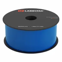 Continuous label roll for LabelTac 4 Pro printer. Blue gloss vinyl with magnetic adhesive for indoor/outdoor use. Suitable for temporary signage and asset identification on metal surfaces