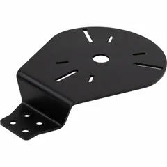 Black steel mounting bracket for vehicle lights and accessories. Measures 9 3/16 inches long and 1 5/8 inches high. Compatible with GuardDoggs model numbers.