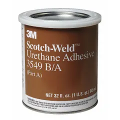 This ambient-cure urethane adhesive is supplied as a two-component system in a 1:1 mixing ratio, including resin and hardener. It comes in a 1 qt can as a thick liquid, brown formulation, and cures to a brown color. Suitable for bonding plastics, metals, and composites in industrial assembly, repair, and fabrication.