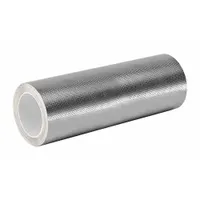 Ultra-conductive embossed foil tape for EMI/RFI shielding, grounding, and splicing in electrical enclosures and cable assemblies. 6 yards length, 4 mil thickness, 600 V voltage rating, silver color