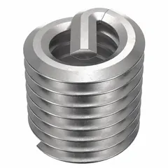 Free-running tanged helical insert for repairing or reinforcing internal threads in metal substrates. M4-0.70 metric coarse thread, right-hand orientation. Made from 18-8 stainless steel with plain finish. Supplied in a 12-pack.