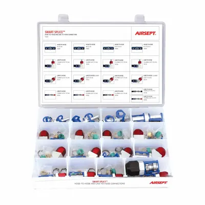 AIRSEPT 76078 Line to Hose, Hose to Hose Repair Kit: Smart Splice Connectors - Fleet and Vehicle Maintenance