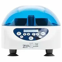 Universal benchtop centrifuge with a 6 x 1 to 15 mL capacity, suitable for separating components of blood, urine, and other fluids. Features a digital display, variable speed control, and programmable operation. Operates on 24V and is non-refrigerated.