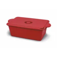 Ice Bucket with Lid: 9 L Capacity, Rectangular, Polyurethane, Red, 6 3/8 in Overall Ht (MPN HS28729R)