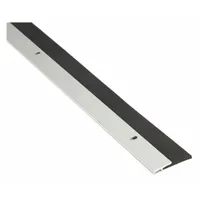 This door sweep is a single-fin insert type made of aluminum, measuring 48 inches in length and 1 3/4 inches in width. It seals the gap at the bottom of a door to block drafts, dust, insects, and light. Commonly used in commercial and industrial settings to improve energy efficiency and maintain clean environments