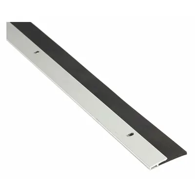 NATIONAL GUARD Door Sweep: Single Fin Insert, 48 in Lg, 1 3/4 in Wd, Aluminum - Door Sweeps