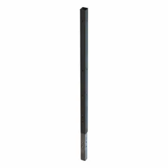 Steel extension post for Quick-Assemble Adaptable Welded-Wire Partition systems. 94-inch height, black powder-coated finish. Includes mounting hardware. Used to extend partition height in industrial and warehouse enclosures.