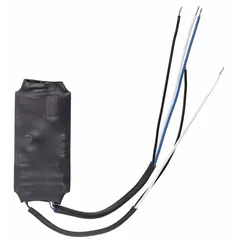 BACnet MS/TP end-of-line terminator for terminating BACnet MS/TP networks. Requires 24V AC power. Features an LED display and screw terminals for electrical connection. Designed for wall mounting in heavy industrial environments. Includes two strips of two-side adhesive foam tape for installation.