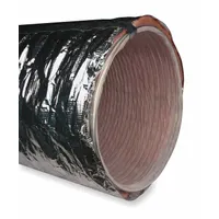 This non-insulated flexible duct is designed for low-pressure HVAC systems, used to distribute conditioned air in residential and light commercial buildings. With a 15-inch diameter and 10-foot length, it is suitable for connecting air handlers to supply registers, particularly in tight spaces where rigid ducting is impractical
