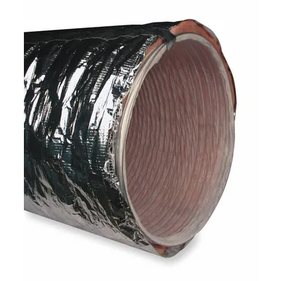 SPACEPAK SPC-4 Non-Insulated Flexible Duct, 15 in Dia, 10 ft Lg