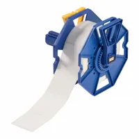 Pre-Cut Label Stock Roll: 2 in x 2 in, Acrylic, Aggressive Adhesive/Permanent Adhesive, 500 Labels (MPN J-387-2595)