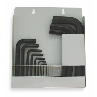 EKLIND Hex Key Set: 11 - 15 Pieces, Hex-L Short, L, Metric, Std End, Short, 15 Pieces - L-Shaped Hex Key Sets