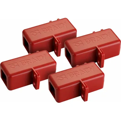 BRADY Battery Cable Lockout: ABS Plastic, For 1 1/4 in Max Plug Dia, For 2 29/32 in Max Cord Dia - Battery Cable Lockouts