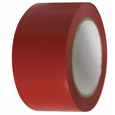 CONDOR Floor Marking Tape: Gen Purpose, Solid, Red, 2 in x 108 ft, 5 mil Tape Thick - General Purpose Floor Marking Tape