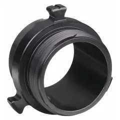 This aluminum rigid adapter features NH (National Hose) threads on both ends with male x male connections. It is used to connect two male-threaded fire hose ends of the same size in fire protection systems, standpipe installations, and hydrant connections.