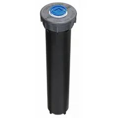 This plastic pop-up sprinkler head is adjustable for spray pattern and radius. It operates within a pressure range of 15 to 100 psi. Suitable for use in residential and commercial irrigation systems for lawns, gardens, and landscaped areas.