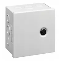 HOFFMAN Enclosure: Steel, 18 in x 18 in x 6 in, NEMA 1, Solid Cover, Hinged, Included, Painted (MPN AHE18X18X6)