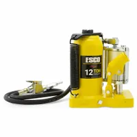 ESCO/EQUIPMENT SUPPLY CO Bottle Jack: Steel, Trigger, Air/Mechanical, 12 ton Load Capacity (MPN 10380)