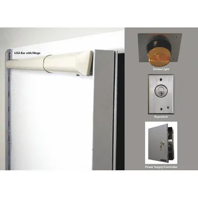 SECURITECH LISA-1DR4248-DUAL-LHR Anti-Ligature Door Alarm - Anti-Ligature Door Alarms