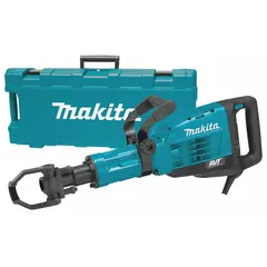 Corded demolition hammer with 1 1/8 in hex shank, delivering 25.7 ft-lb impact energy at 1,450 bpm. Operates on 120V AC power. Weighs 41.9 lb. Suitable for concrete breaking, chipping, and light jackhammering in construction and renovation.