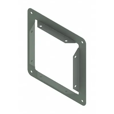 HOFFMAN Wireway Panel Adapter: 8 in Wd, 8 in Ht, 14 ga Gauge, 1, Without Knockouts - Box Connectors for Indoor Wireways